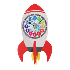 Detské kyvadlové hodiny MPM Fernse raketa 4468.B, 35cm